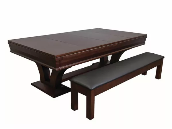 The Hamilton Dining Billiards Table Dining Top and Bench
