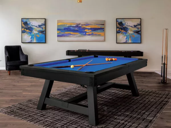 The Madison Billiard Table with Blue Felt