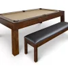 The Polk Billiard Table with closed bench at Beck's Billiards
