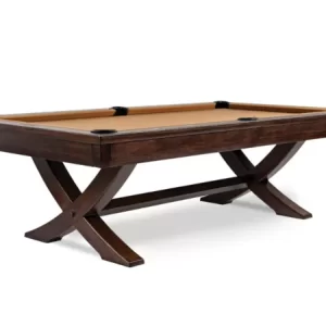 The Presidential Billiards premium quality Reagan Billiard Table with Ash Brown Finish and drop pockets