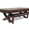 Reagan Pool Table with Dining Top and Bench
